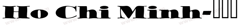 Ho Chi Minh字体转换